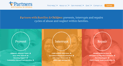 Desktop Screenshot of partnerswithfamilies.org