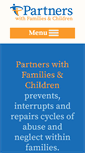 Mobile Screenshot of partnerswithfamilies.org